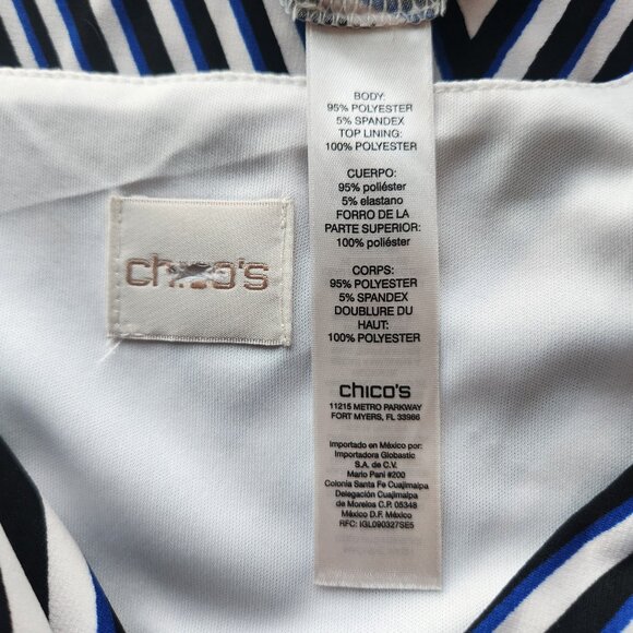 Chico's Stripe Twist Knot Maxi Dress - Picture 3 of 4